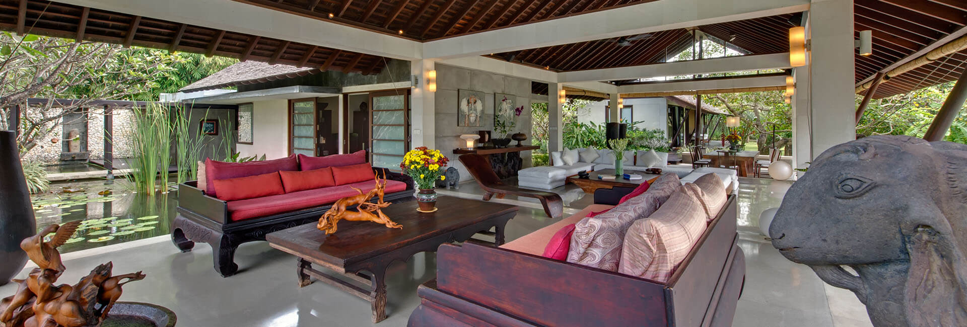 Samadhana - Living room through to dining room